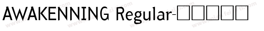 AWAKENNING Regular字体转换